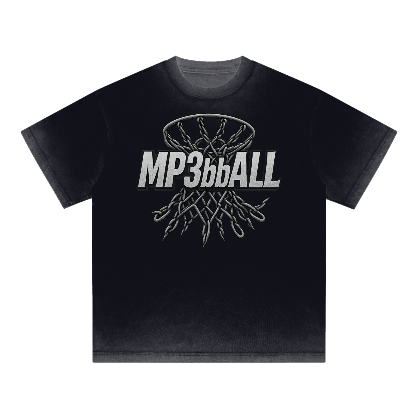 MP3bbALL ブラックトップネットTシャツ