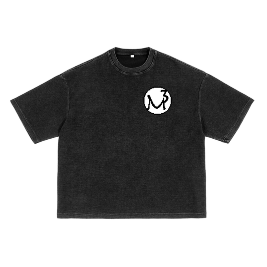 MP3bbALL Waffle-Texture Washed Boxy Tee