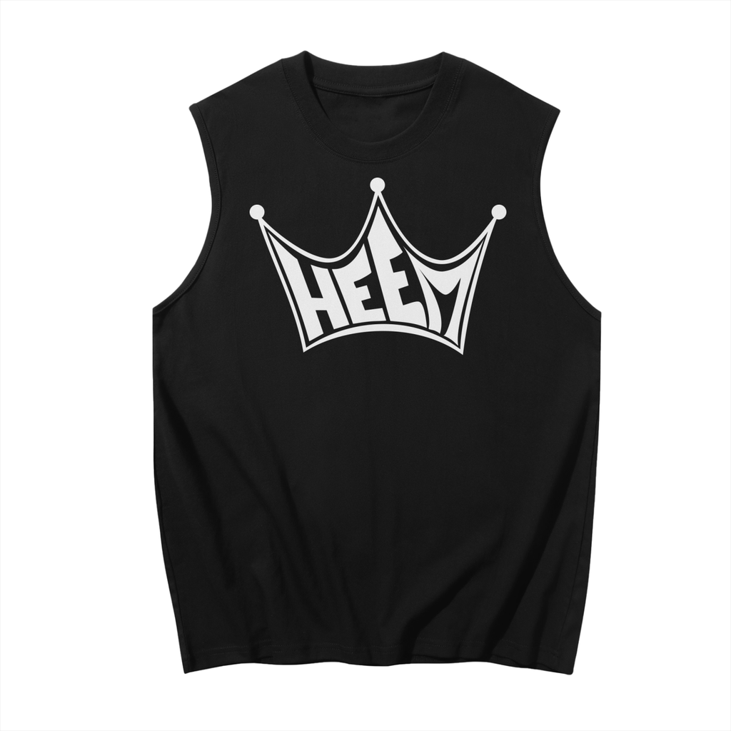 HEEM「獲得したもの、与えられたものではない」カットオフTシャツ