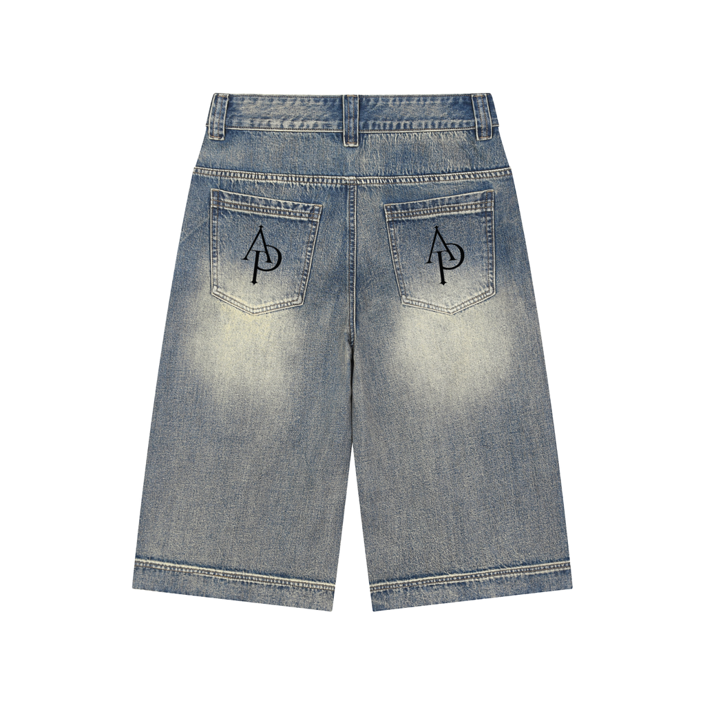 After Practice Vintage Baggy Denim Shorts