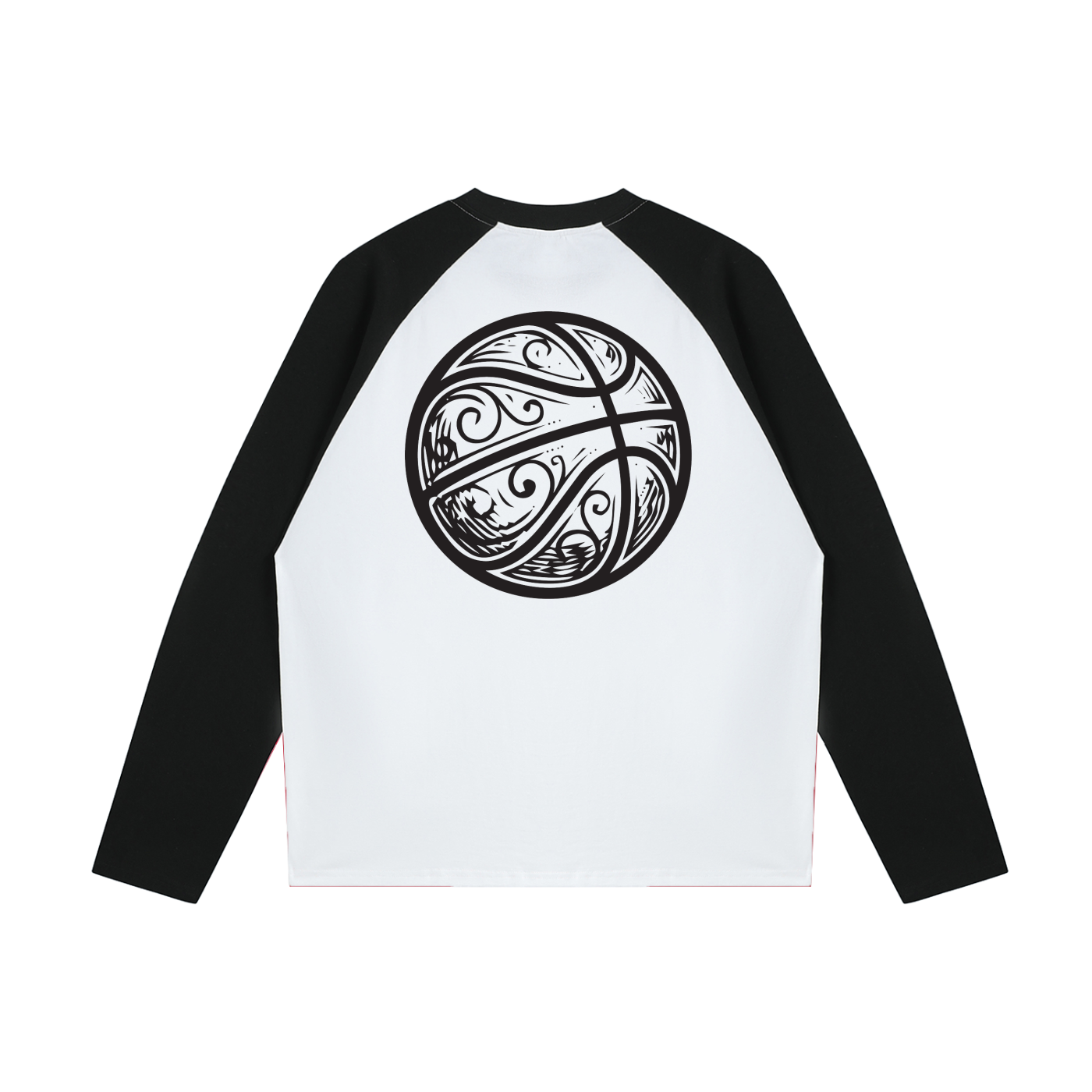 MP3bbALL Ornate Script Long Sleeve Raglan