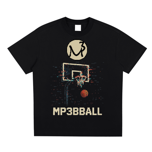 MP3bball Glitched Rim T shirt