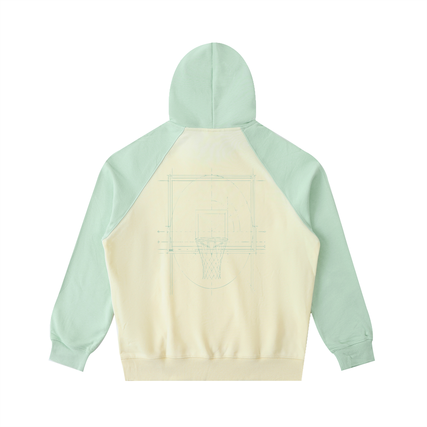 MP3bbALL Blueprint Raglan Hoodie