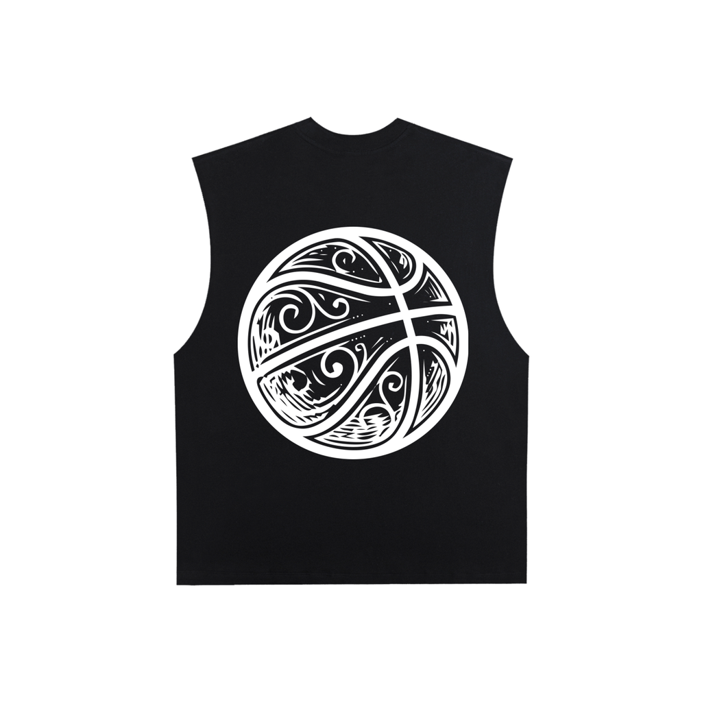 MP3bbALL Ornate Script Sleeveless Tee