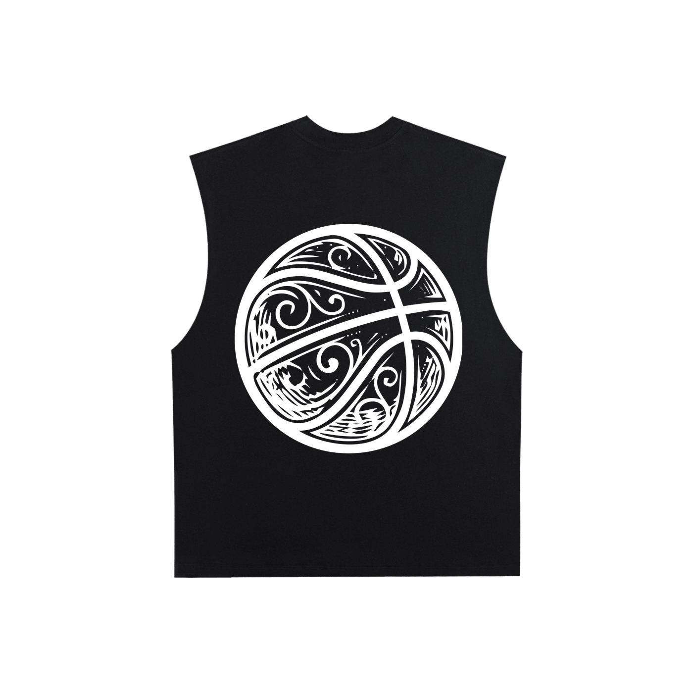 MP3bbALL Ornate Script Sleeveless Tee